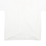 CI SPORT Mens White Graphic T-Shirt XL Short Sleeve Crew Neck Basketball Logo