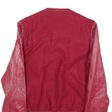G-STAR Womens Red Varsity Jacket S Wool Blend Button Bomber Style