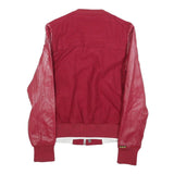G-STAR Womens Red Varsity Jacket S Wool Blend Button Bomber Style