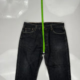 Levis 501 Jeans - 34W 30L Black Cotton