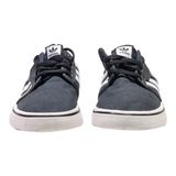ADIDAS Seeley Low Top Trainers Black Canvas Boys UK 4