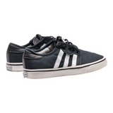 ADIDAS Seeley Low Top Trainers Black Canvas Boys UK 4