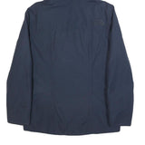 THE NORTH FACE Mens Navy Blue Cotton Blend Zip Jacket M Hooded Casual Outdoor
