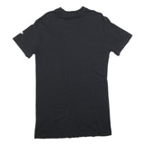 NIKE Womens Black Cotton Blend T-Shirt Dress Short Sleeve S Casual Logo