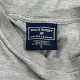 Polo Sport College T-Shirt - Large Gray Cotton