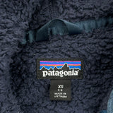 Age 5-6 Patagonia Fleece Jacket - XS Navy Polyester