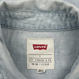 Levis Denim Shirt - Large Light Wash Cotton