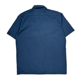 Dickies Short Sleeve Shirt - Large Blue Cotton