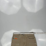 Empyre Wide Leg Carpenter Pants - 30W 28L Khaki Cotton