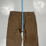 Unbranded Carpenter Trousers - 36W 29L Brown Cotton