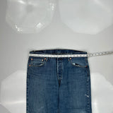 501 Levis Jeans - 36W 31L Blue Cotton