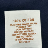 Made In USA Single Stitch West Virginia Anvil Graphic T-Shirt - Large Navy Cotton