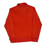Tommy Hilfiger 1/4 Zip - Small Orange Cotton