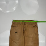 Carhartt Carpenter Trousers - 36W 25L Brown Cotton