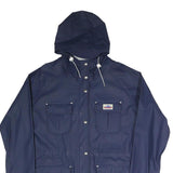 PENFIELD Womens Blue Jacket L Polyester Blend Plain Hooded Zip Outdoor Casual