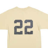 ADIDAS Mens Beige Purdue North Central Softball Graphic T-Shirt S Short Sleeve