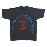 SCREEN STARS BEST Mens Black Graphic T-Shirt XL Short Sleeve Crew Neck