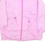 LOOK & BUY Womens Pink Casual Zip Jacket L Polyester Blend Lightweight