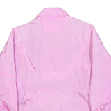 LOOK & BUY Womens Pink Casual Zip Jacket L Polyester Blend Lightweight