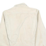 LEE Womens Beige Cotton Classic Jacket S Button Plain Casual Lightweight