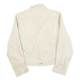 LEE Womens Beige Cotton Classic Jacket S Button Plain Casual Lightweight