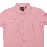 MAMMUT Womens Pink Check Shirt S Outdoor Hiking Performance Breathable