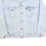 LEVI'S Mens Blue Denim Jacket XL Button Closure Classic Casual Regular Fit Long