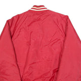 WEAR GUARD Mens Red Varsity Style Jacket M Polyester Blend Button Closure Plain