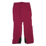 Womens Polyester Blend Red Regular Fit Trousers W32 L32 Zip Pocket Plain
