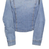 LEE Womens Blue Denim Jacket S Cotton Button Plain Classic Fit Stylish