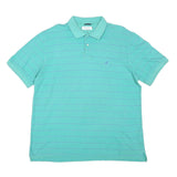 NAUTICA Mens Blue & Purple Striped Short Sleeve Polo Shirt XL Casual Cotton