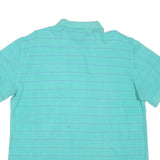 NAUTICA Mens Blue & Purple Striped Short Sleeve Polo Shirt XL Casual Cotton