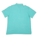 NAUTICA Mens Blue & Purple Striped Short Sleeve Polo Shirt XL Casual Cotton