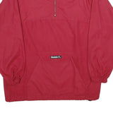 DANSKIN Mens Red Jacket M Polyester Plain Pullover Sportswear Lightweight