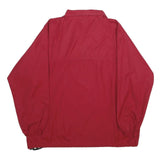 DANSKIN Mens Red Jacket M Polyester Plain Pullover Sportswear Lightweight