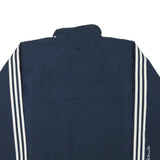 ADIDAS Mens Navy Blue Track Jacket L Polyester Blend Zip Athletic Casual