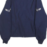 DEFENSE LOGISTICS AGENCY Womens Blue Wool Blend Jacket XL Zip Plain U.S. Air