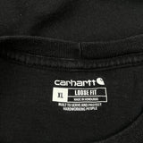 Carhartt Long Sleeve T-Shirt - XL Black Cotton