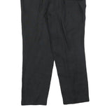 WEEKEND MAX MARA Womens Linen Black Regular Straight Trousers W32 L28