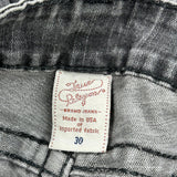 True Religion Skinny Jeans - 30W US 4 Gray Cotton Blend
