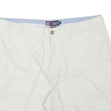 CHAPS Mens White Casual Shorts XL W36 Cotton Blend Classic Fit Summer