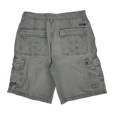 Quiksilver Cargo Shorts - 34W 11L Grey Cotton