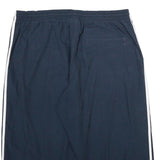 ADIDAS Mens Navy Blue Casual Shorts XL W36 Polyester Blend Elastic Waist