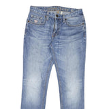 GUESS Womens Slim Blue Denim Jeans W28 L29 Stylish Cotton Blend Zip Closure