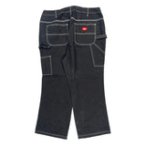 Dickies Carpenter Trousers - 36W UK 18 Black Cotton