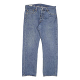 LEVI'S 501 BIG E Mens Blue Regular Straight Denim Dark W32 L28 Classic Cotton