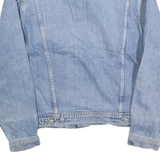CITY JEANS Mens Blue Denim Jacket M Cotton Button Classic Casual Denim
