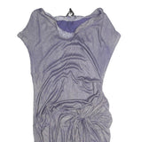 ALL SAINTS Womens Lilac Purple Dress Cotton Blend Shift Short Sleeve UK S Casual