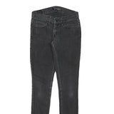 LEVI'S 524 Womens Jeans Black Slim Skinny Denim Medium W26 L30 Stretch Zip