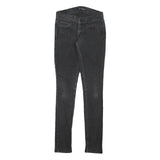 LEVI'S 524 Womens Jeans Black Slim Skinny Denim Medium W26 L30 Stretch Zip